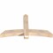 Ekena Millwork Bellingham Smooth Timber Gable Bracket, Douglas Fir, 60"W x 35"H x 5 1/2"D x 5 1/2"F, 14/12 Pitch GBW060X35X0606BEL00SDF - alternate 5